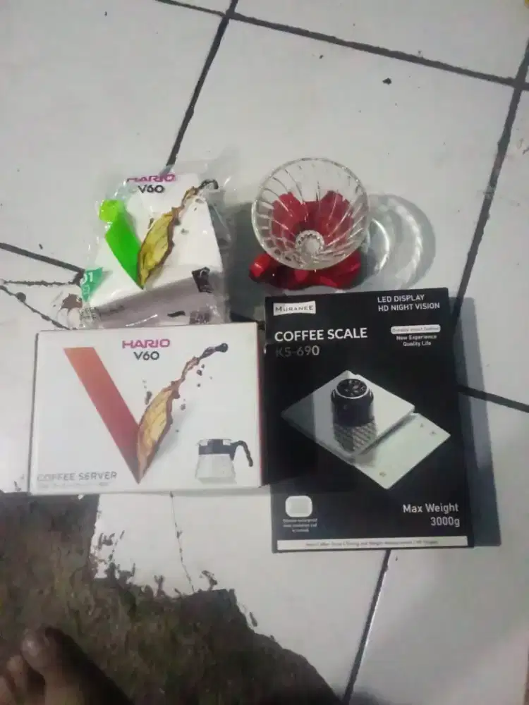 Paketan v60 manual kopi dripper scale