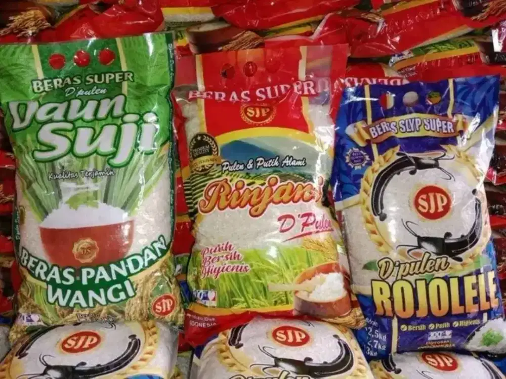 Beras zakat 3kg RojoLele, Rinjani, Daun Suji