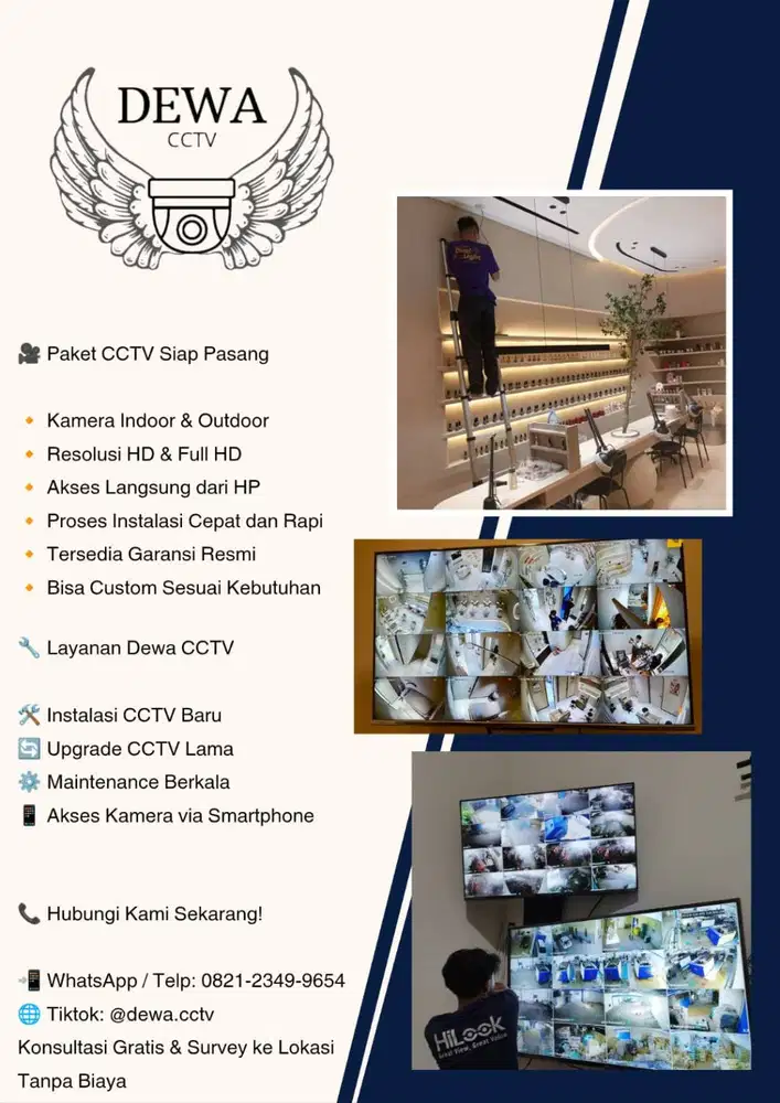 Kami menyediakan berbagai jasa instalasi Cctv