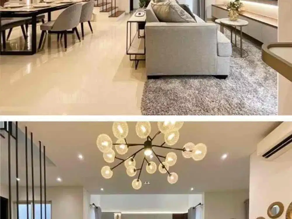 Dijual rumah furnish interior mewah Graha natura row jalan 4 mobil