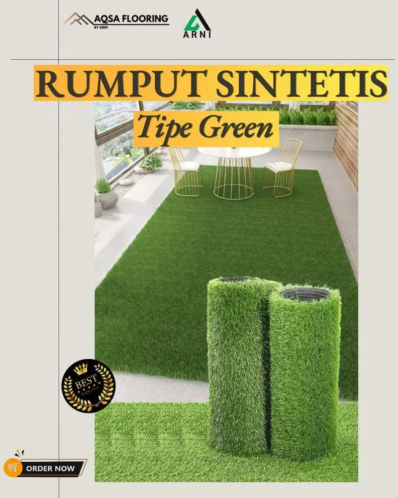 Rumput Sintetis Tipe Green - Segarkan Pandangan dengan Hijau yang Sela