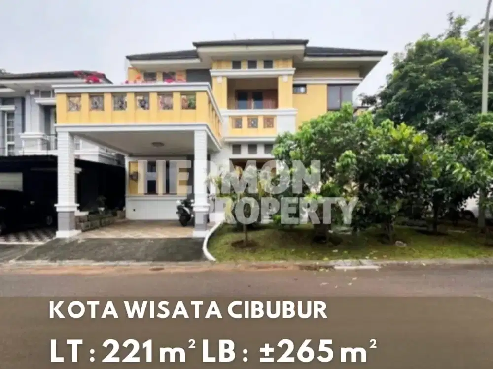 JANGAN TERLEWATKAN Rumah Hoek Bangunan besar , Rapih & siap huni di Kota Wisat Cibubur