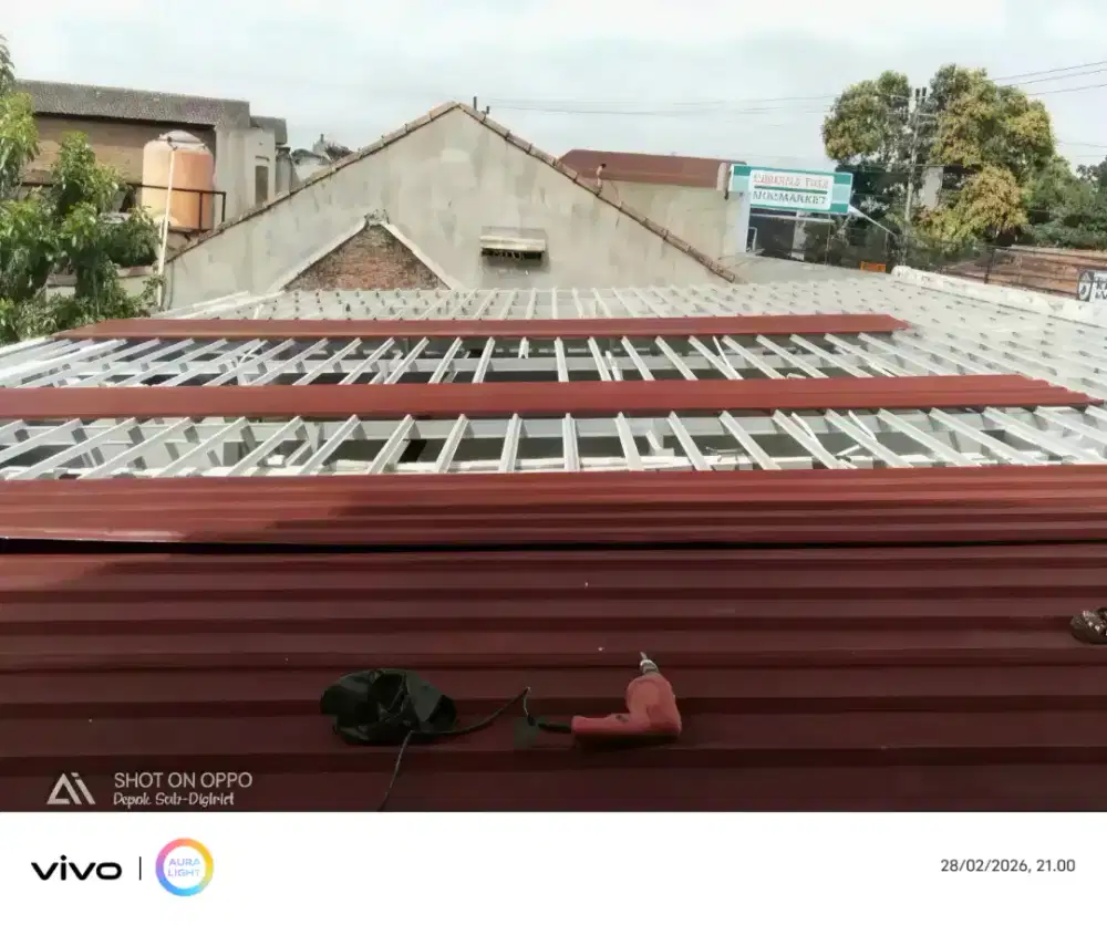 Pasang rangka baja ringan