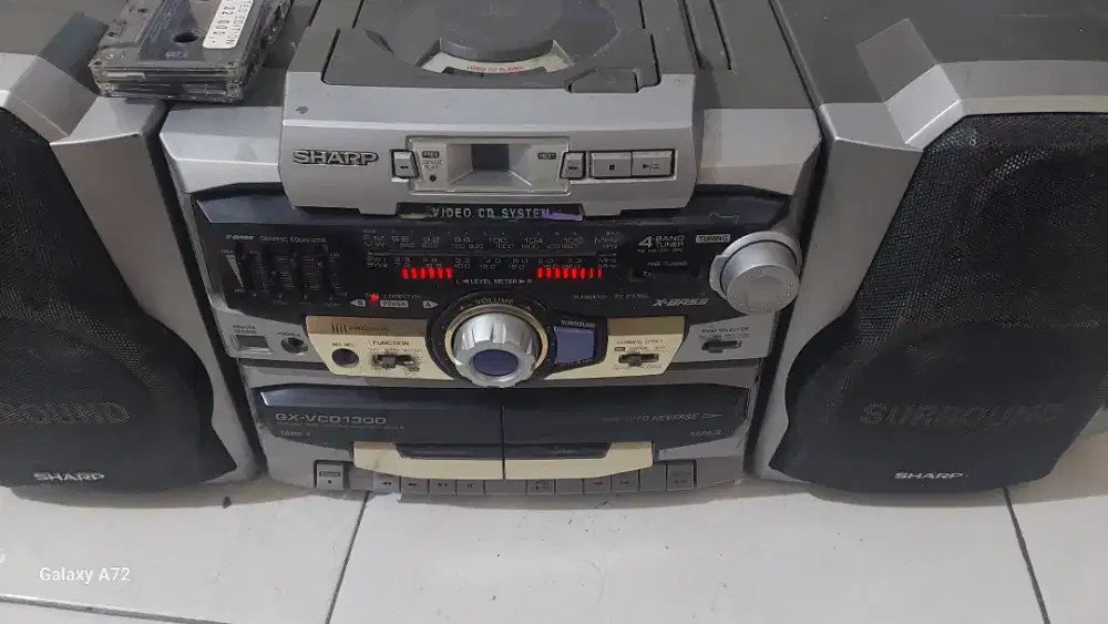 Radio tape sharp shimba fm mw sw normal