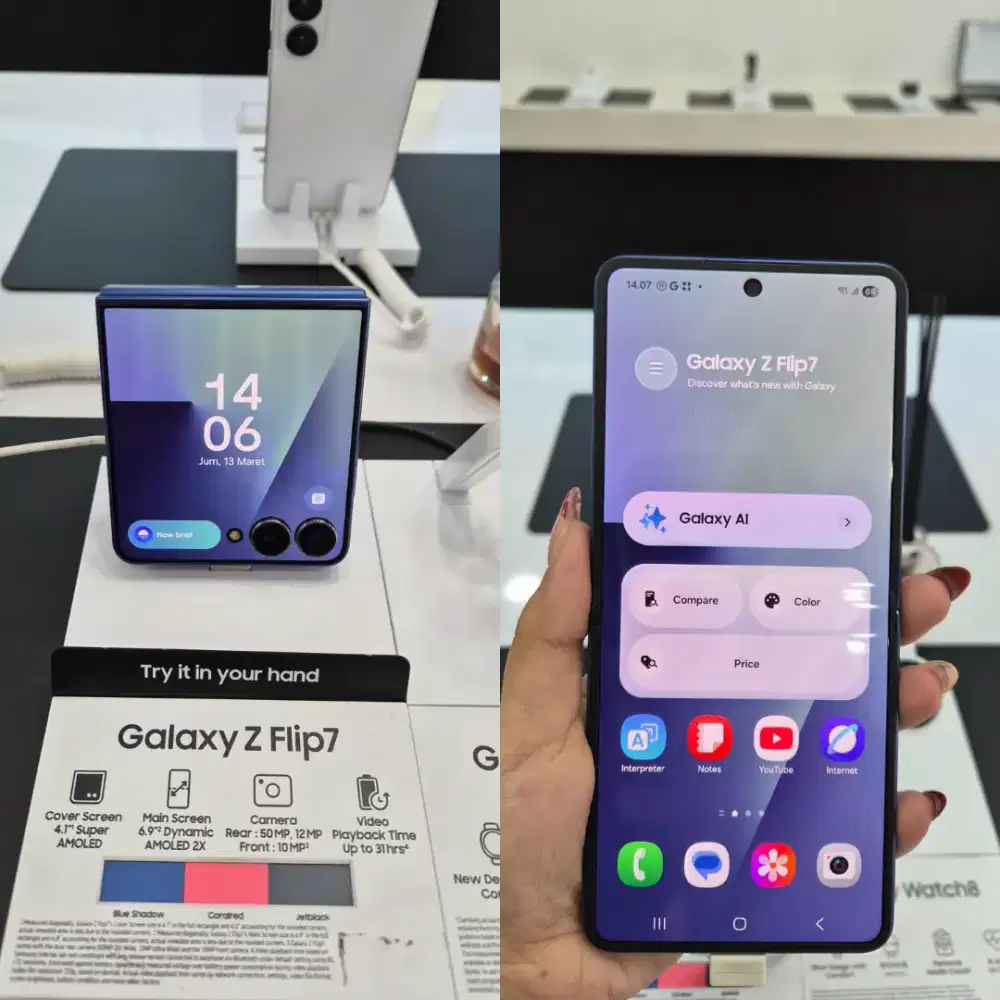 PROMO SAMSUNG ZFLIP 7 256GB POTONGAN 1,5JUTA