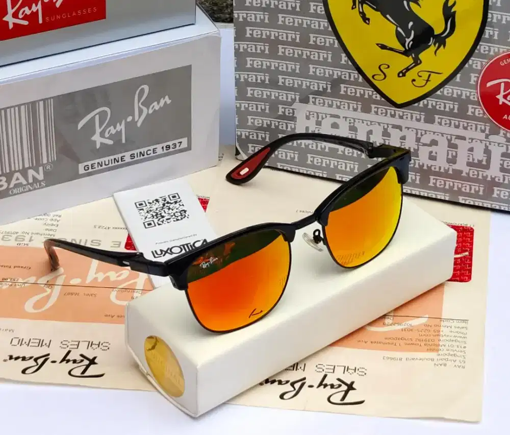 KACAMATA RAY - BAN FERRARI ORIGINAL BEKAS