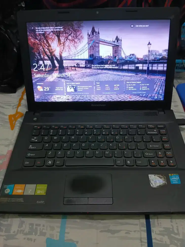 Lenovo g400 ram 4 gb ssd 128