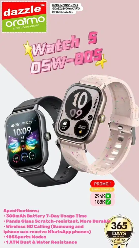 Smartwatch Oraimo Watch 5 OSW-805