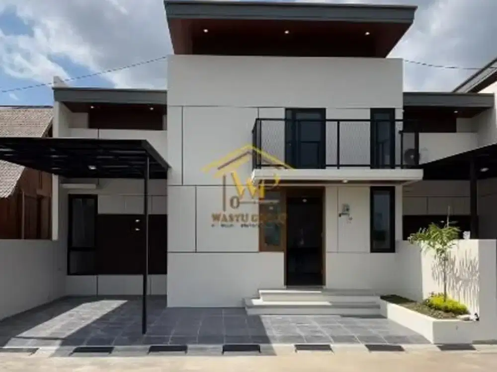 RUMAH MODERN KONTEMPORER MEZZANINE DI GODEAN DALAM PERUMAHAN