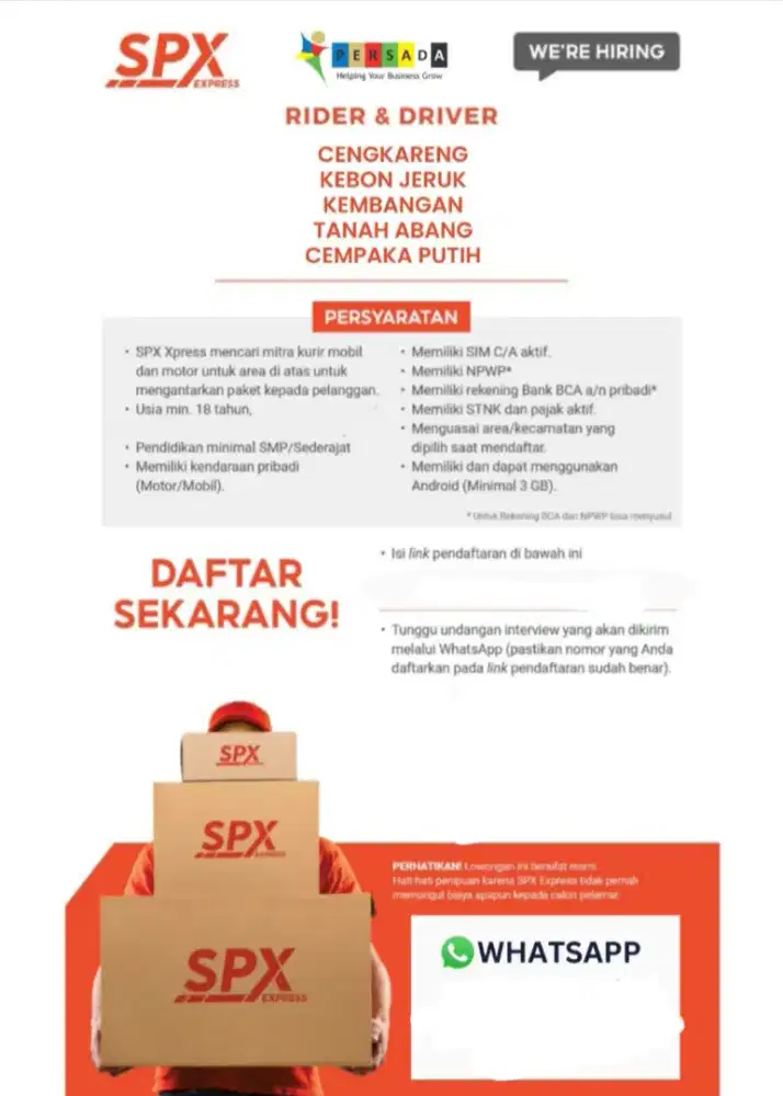 LOWONGAN PEKERJAAN ! ! !