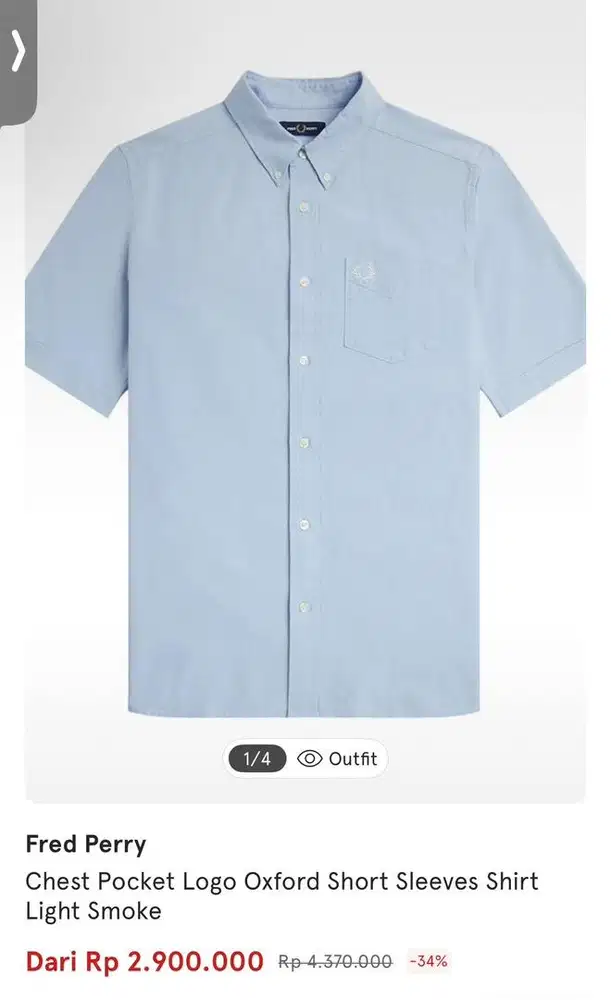 Fred Perry Shirt Light Smoke