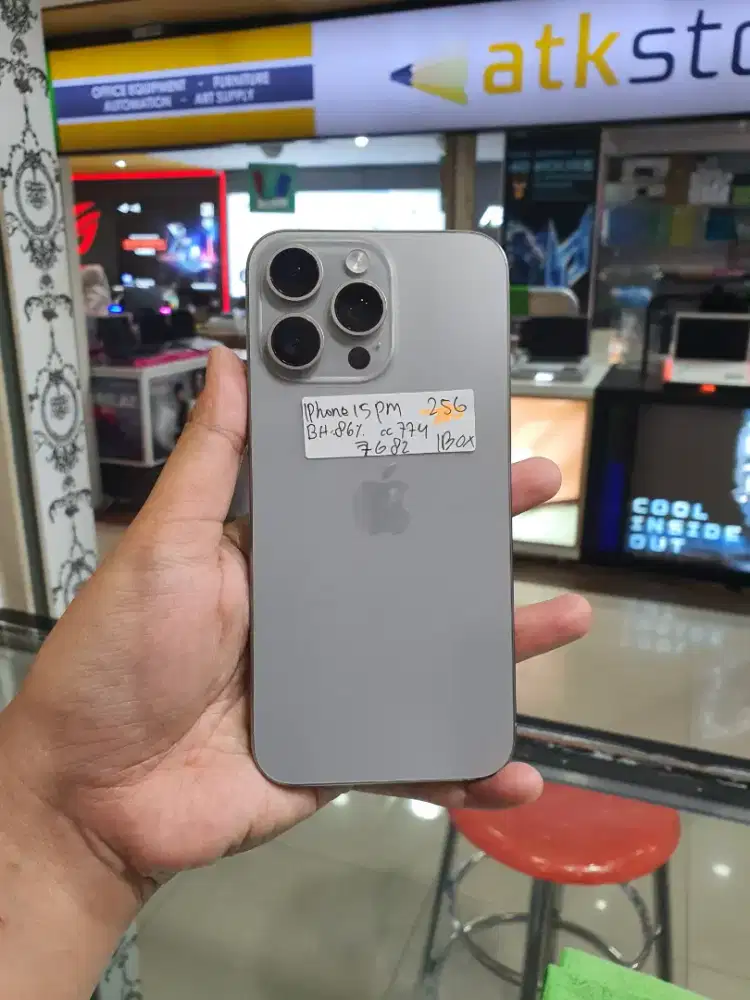 Iphone 15 Pro Max 256 GB Resmi Ibox Natural Titanium