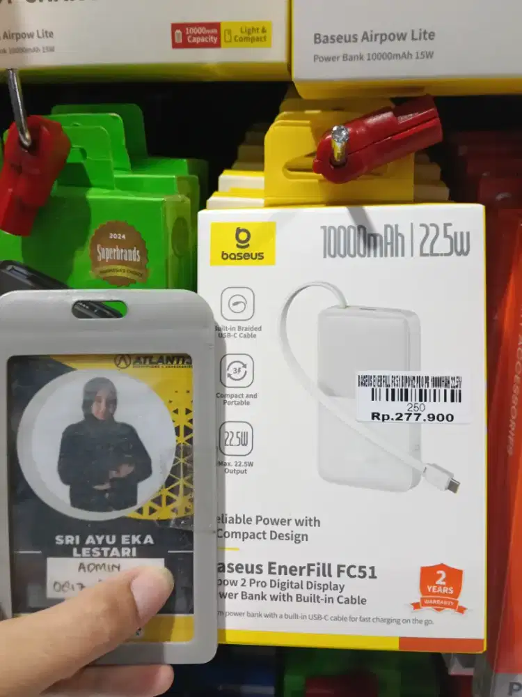 PB BASEUS ENERFILL 10000MAH 22W ATLANTIS DAHSYAT