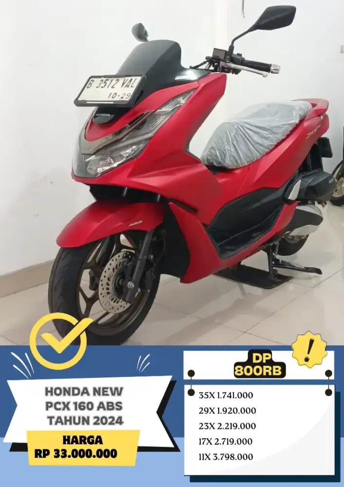 Honda NEW PCX 160 ABS TAHUN 2024 Dp 800rb