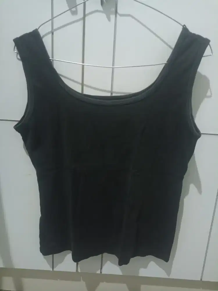 Tanktop Hitam 3 pcs