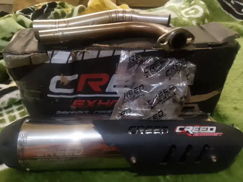 Di jual knalpot standar racing creed exhaust inlet 38 original