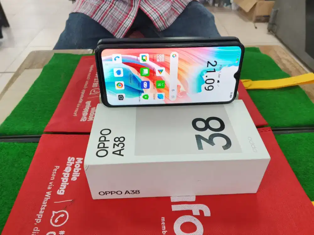 Oppo A38 Ram 6/128 gb lengkap mulus normal