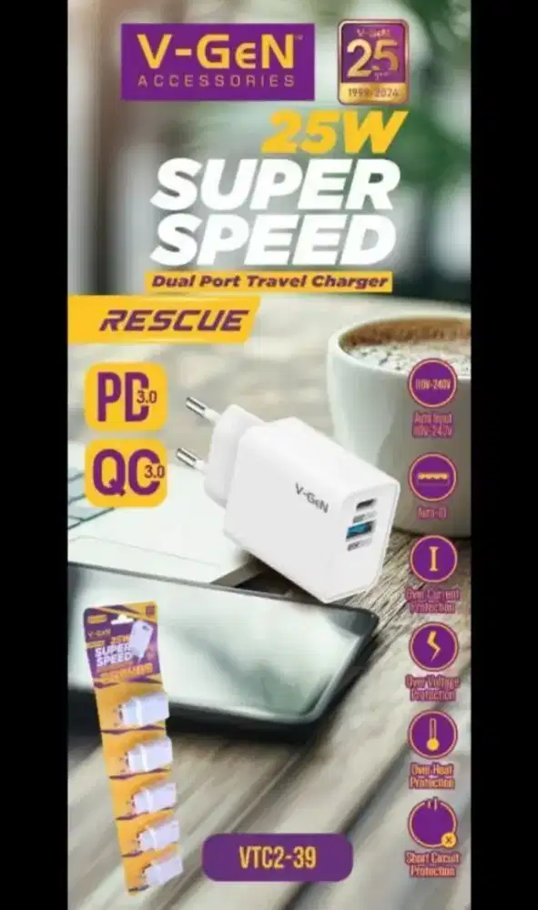 V-Gen adapter charger VYC2-39