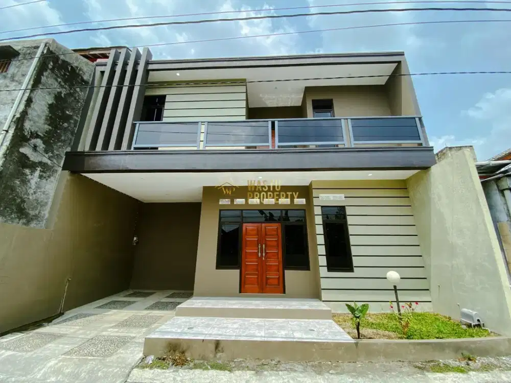DIJUAL RUMAH CANTIK SIAP HUNI 2 LANTAI DI JALAN HOS COKROAMINOTO JOGJA
