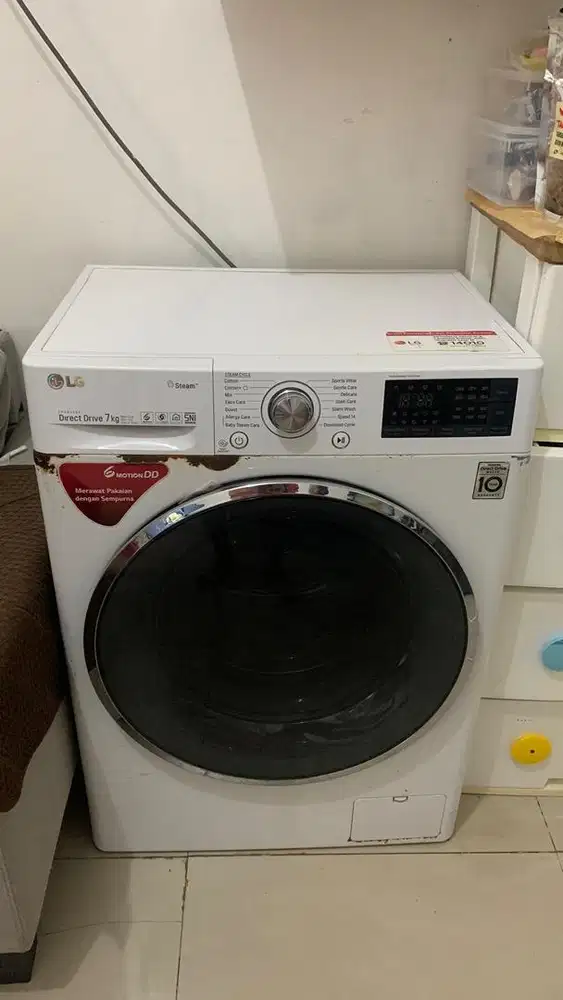 MESIN CUCI LG Direct Drive pintu depan  7 kilo