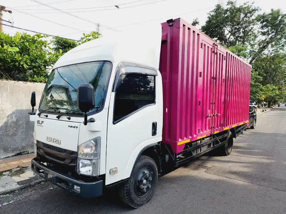 Elf NMR L 2024 CDD Long Isuzu Elf 6 Ban Long Box Besi Pintu Samping