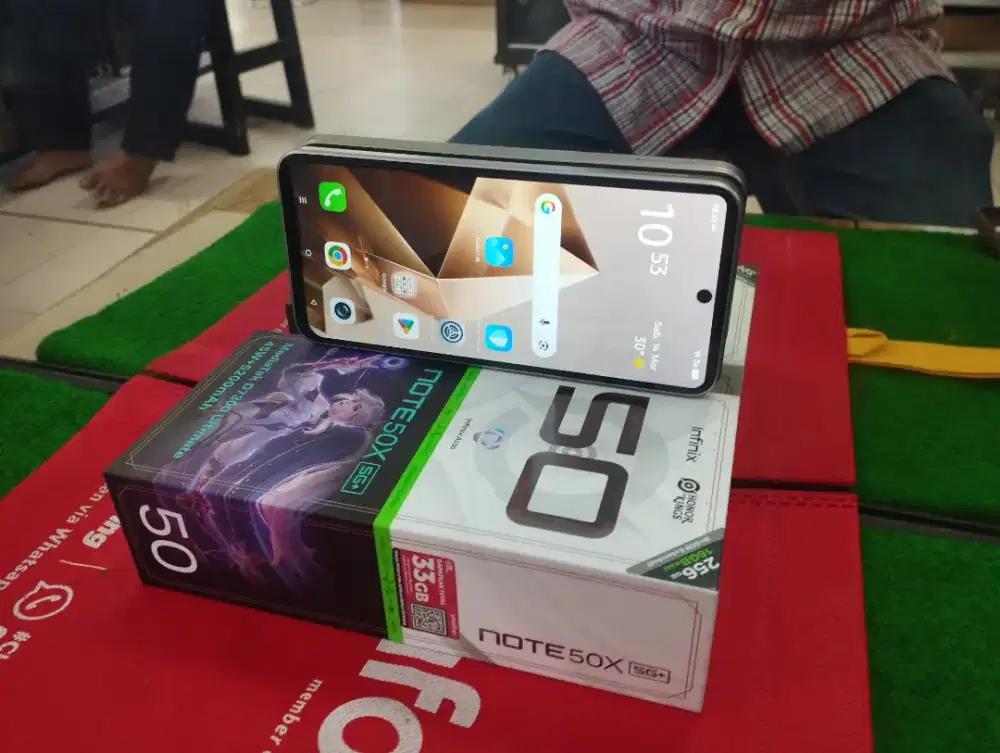 Infinix Note 50X 5G plus 8/256 gb 2bln pke mulus no minus lengkap