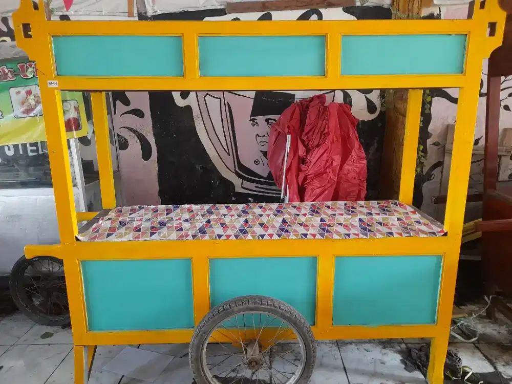 Rombong penyetan+perlengkapan semua komplit