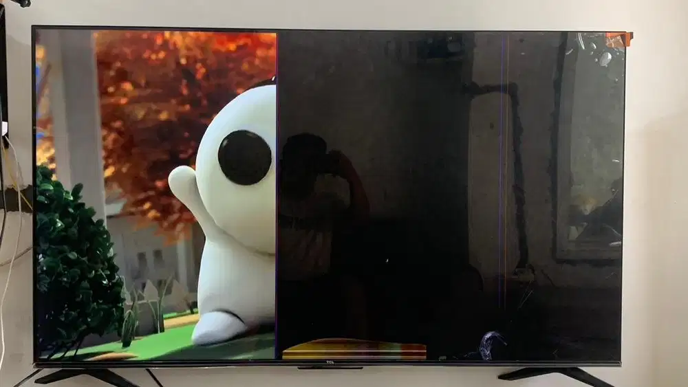 Tv LED TCL 55inch Pecah Layar