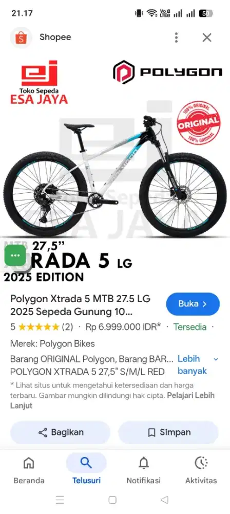 POLYGON XTRADA 5 2025 gress alias baru