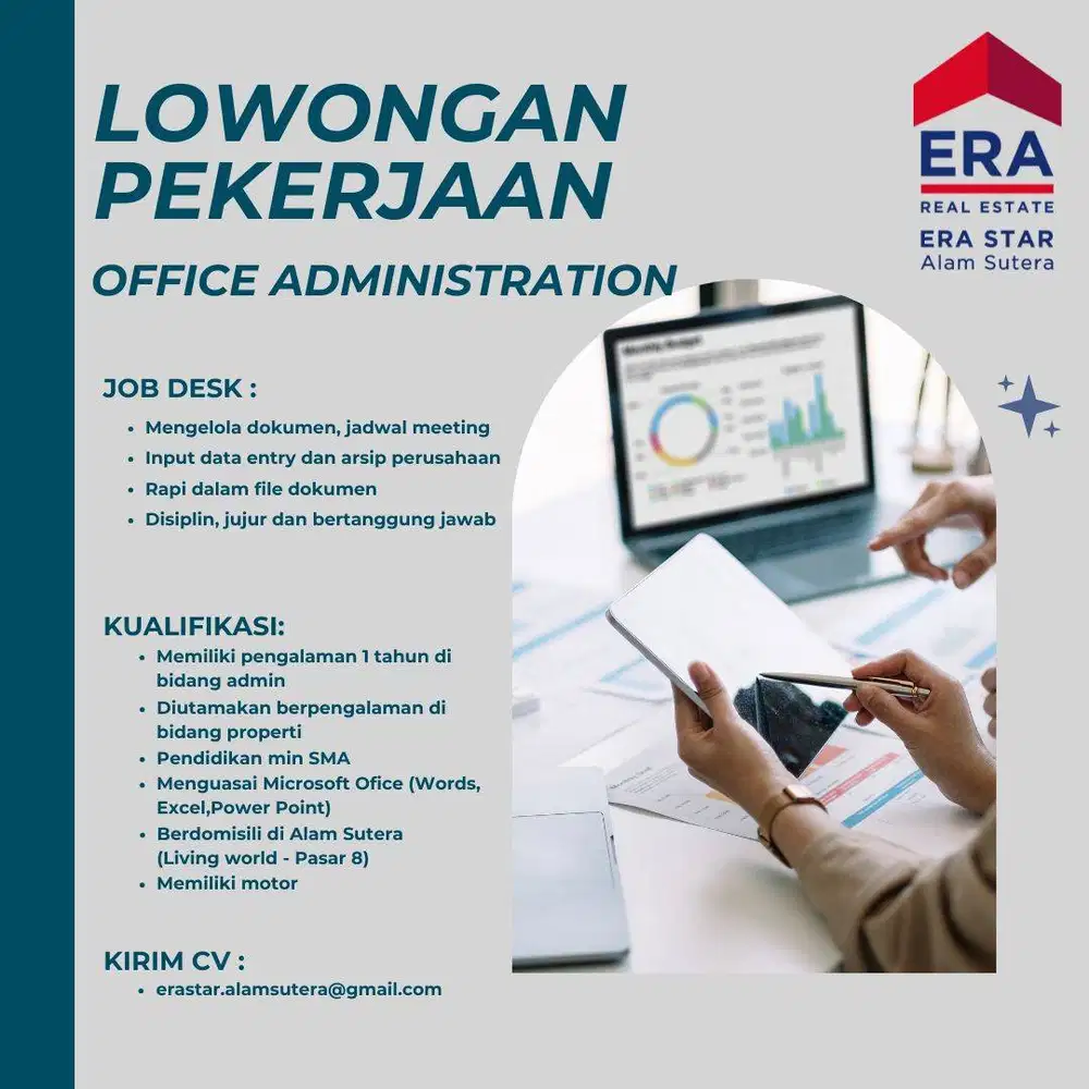 DIBUTUHKAN OFFICE ADMINISTRATION