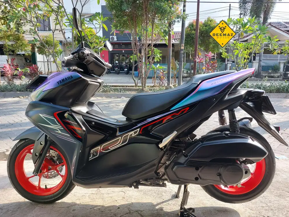 (DP 300)‼️ Plat B TangSel Aerox Cyber City Biru 2023 Cash / Kredit