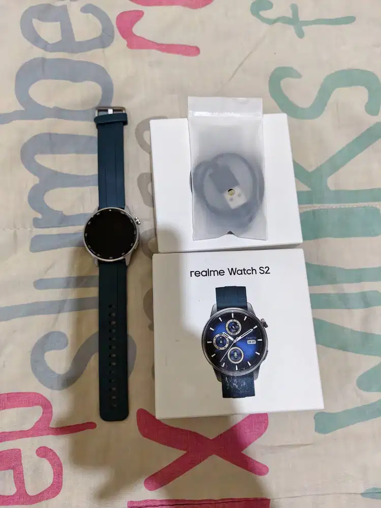 Realme Watch S2 Ocean Silver Garansi Panjang Like New Istimewa