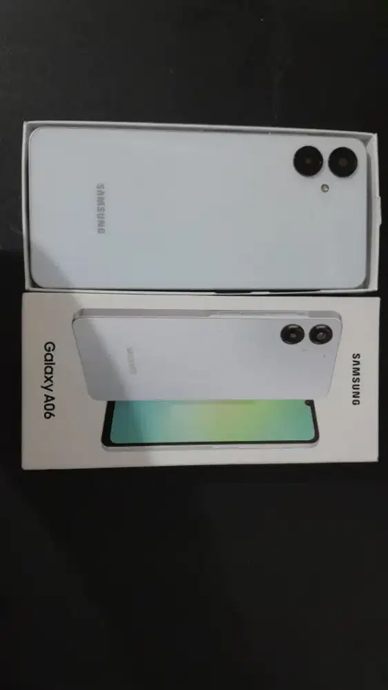 Samsung Galaxy A06 4/64 gb fullset ori ex grs resmi sein mulus
