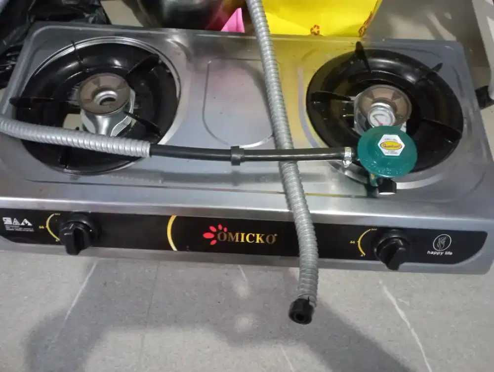 Di jual kompor gas omico dan selang quantum
