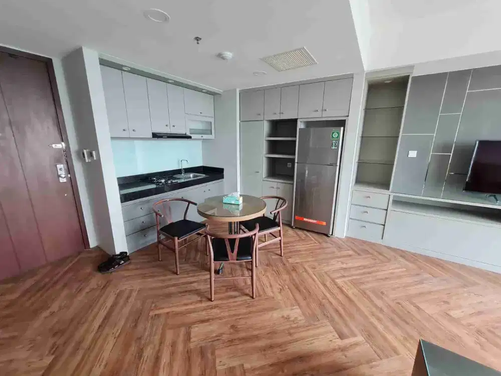 Apartemen U Residence 2 , type 1 Bedroom dan 1 ruang tamu full furnish, view golf, siap huni