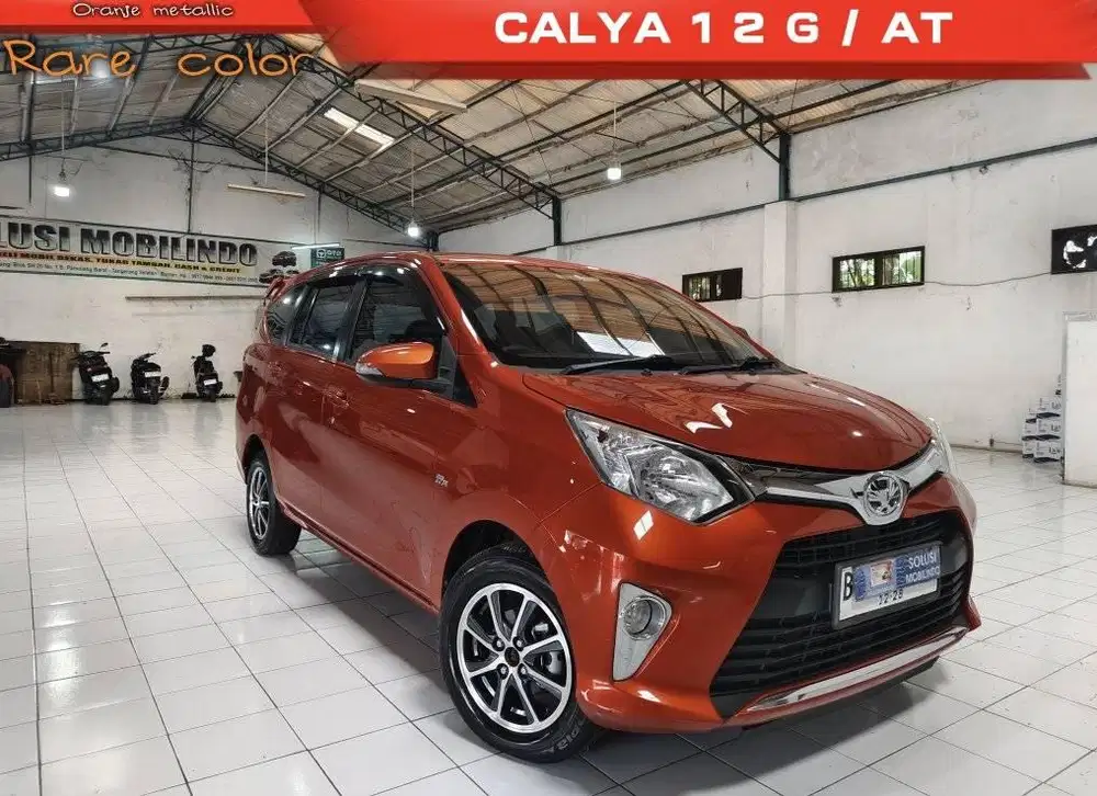 Toyota CALYA G 1.2 Bensin AT 2018 Oranye  , Siap pakai lebaran