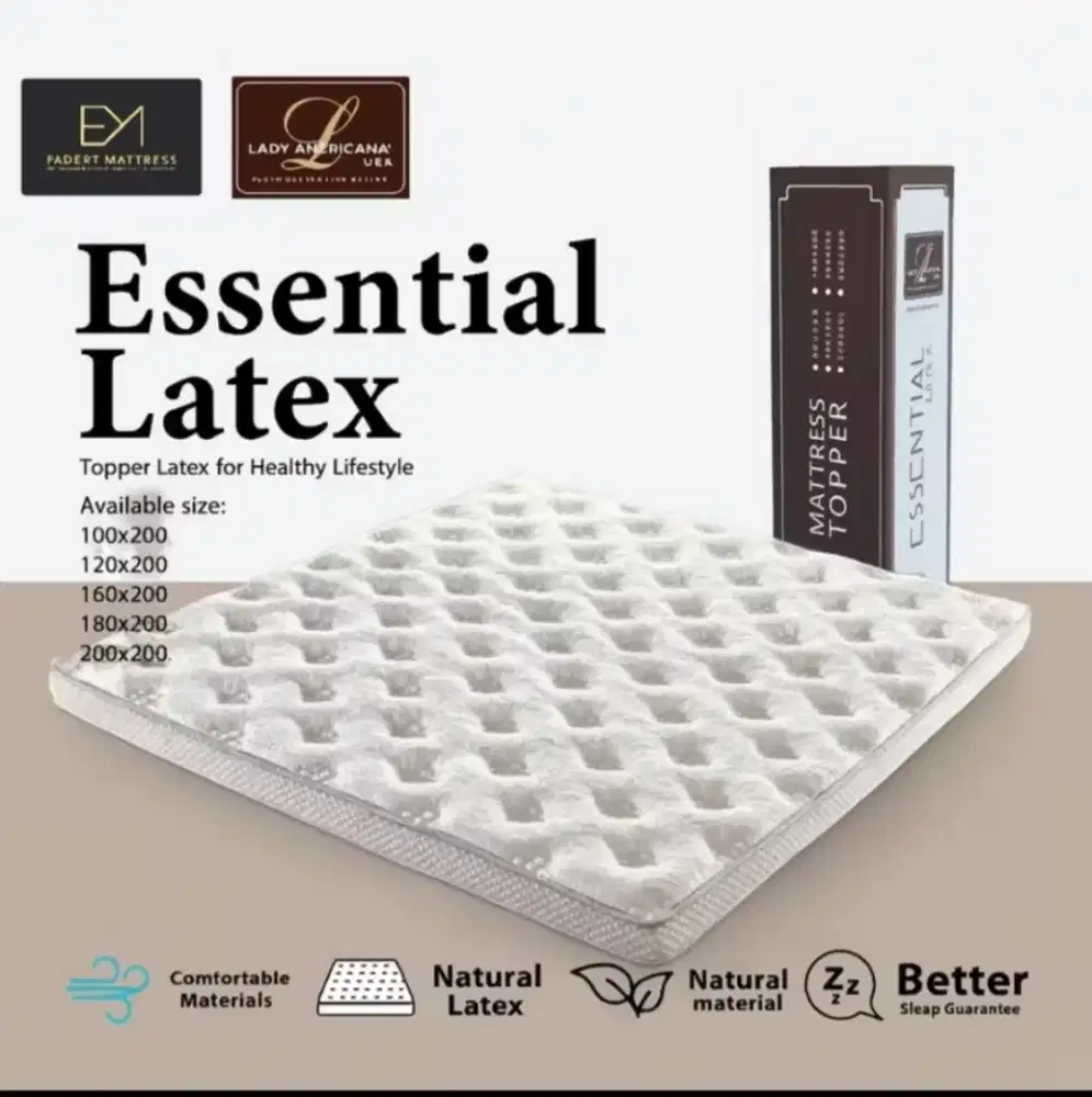 Preloved topper latex dari lady americana