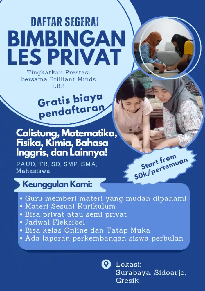 Les privat murah