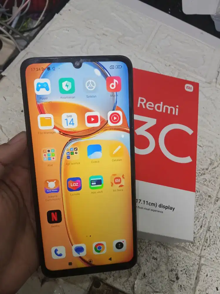 Second Handphone Redmi 13 c Ram 8/256gb Full set no minus