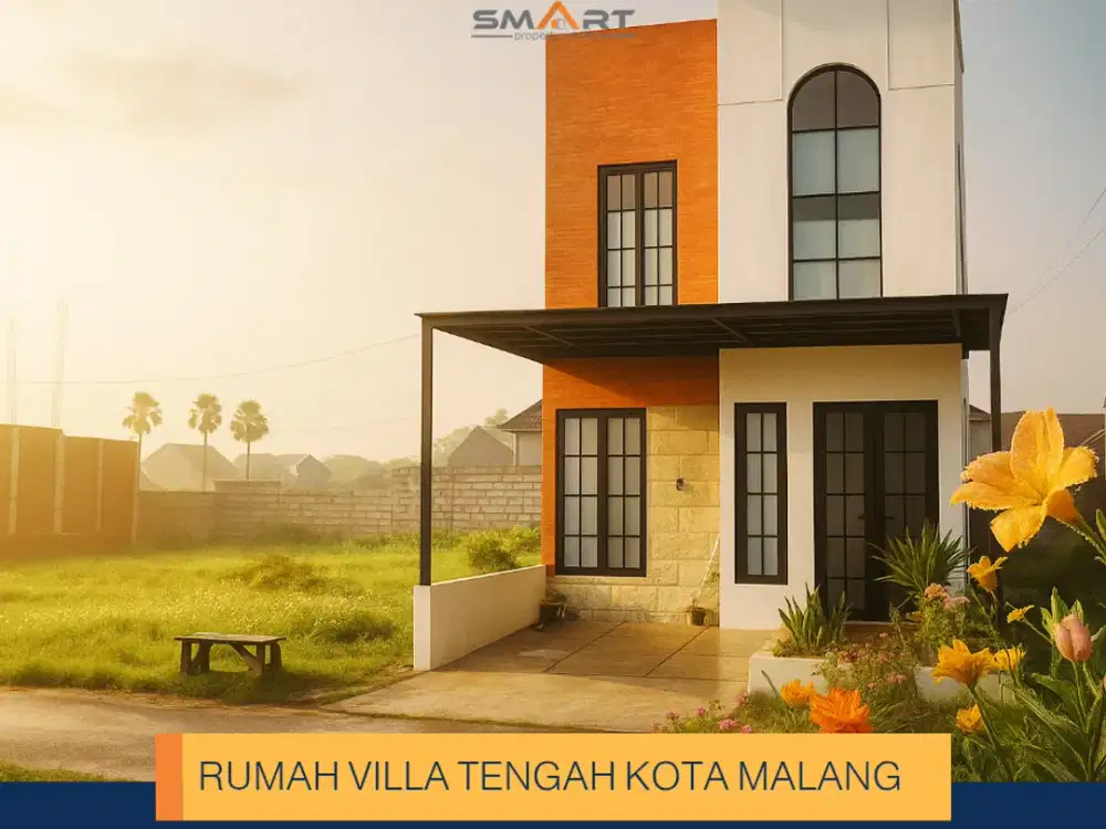 Rumah 2 Lantai Malang Kota – Privasi Tinggi Tanpa Tetangga Depan