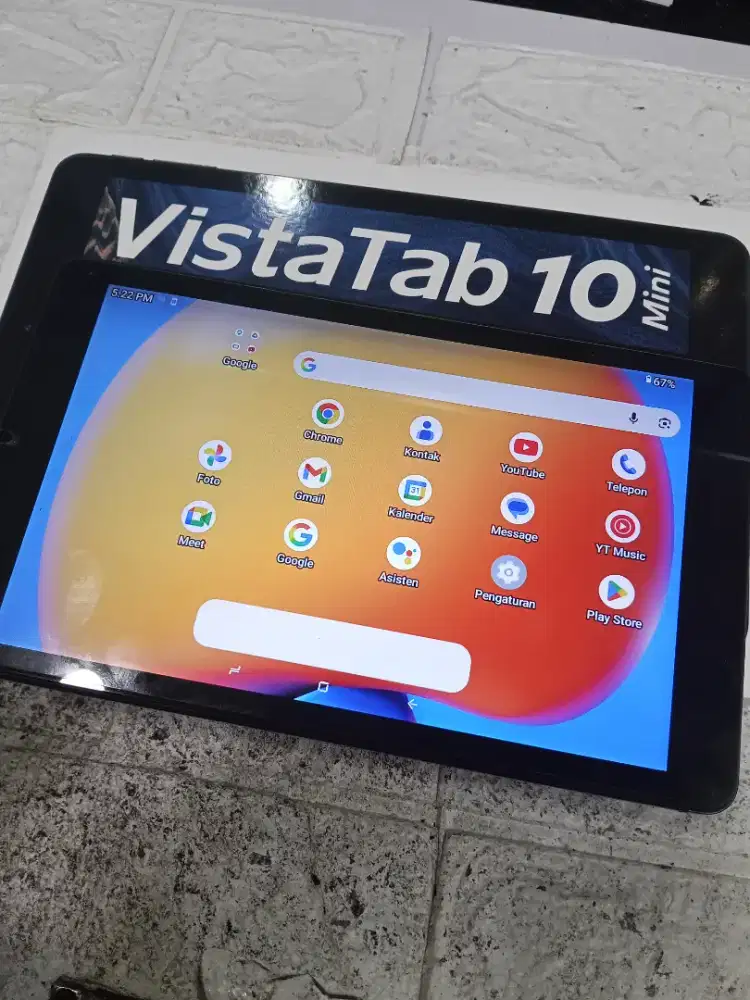 Second Tablet Itel Vista 10 mini, Ram 3/64gb full set no minus