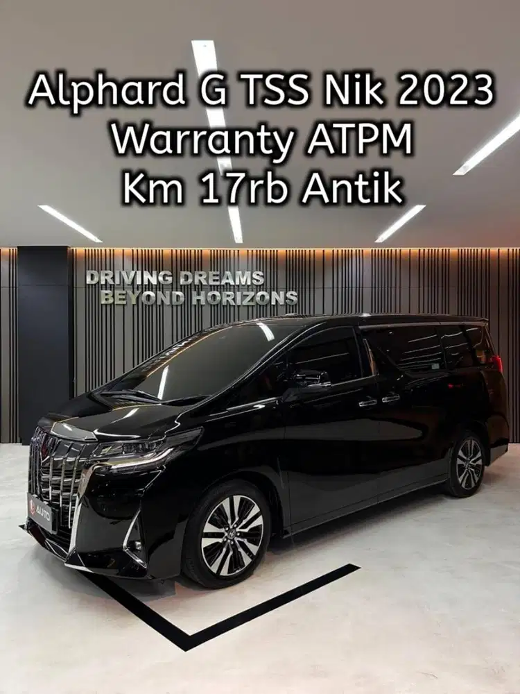 Toyota Alphard 2.5 G TSS ATPM 2023 Hitam Km17rb B284NAJ