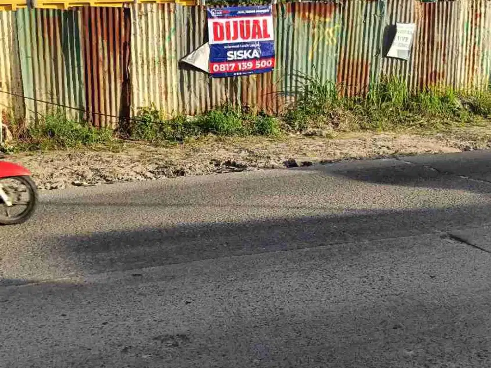 TANAH KOMERSIL PINGGIR JALAN RAYA CISAUK BSD CITY. LEWAT CONTAINER 40 FEET