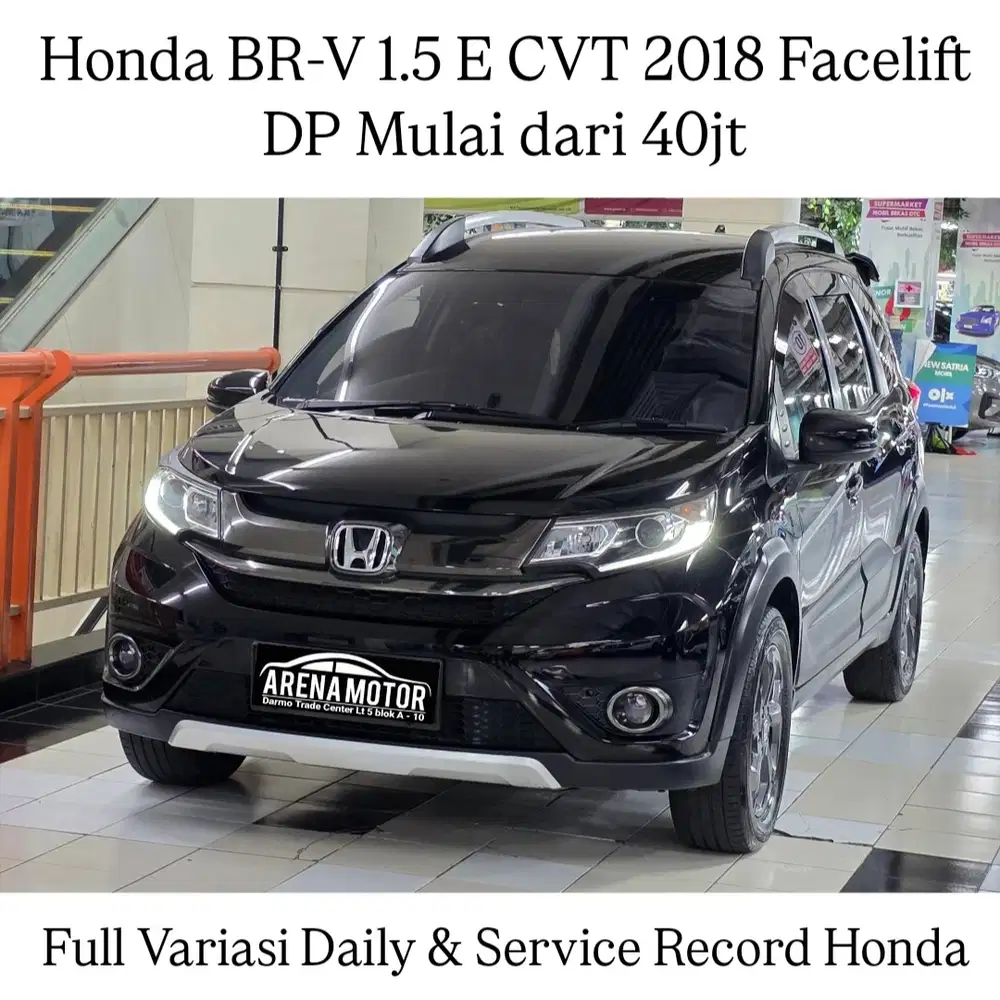 [KM 60rb] BRV E CVT 2018 Facelift Full-Var 20jt # Honda BR-V 1.5 AT