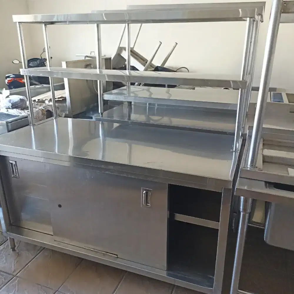 Meja cabinet stainless
