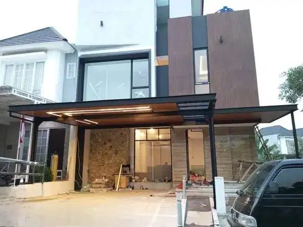 kanopi atap alderon murah dengan lampu aesthetic bergaransi