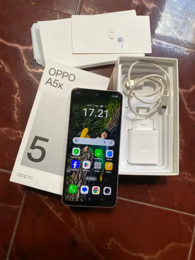 Oppo A5x Pink ram 6+6/128 Fullset 45w