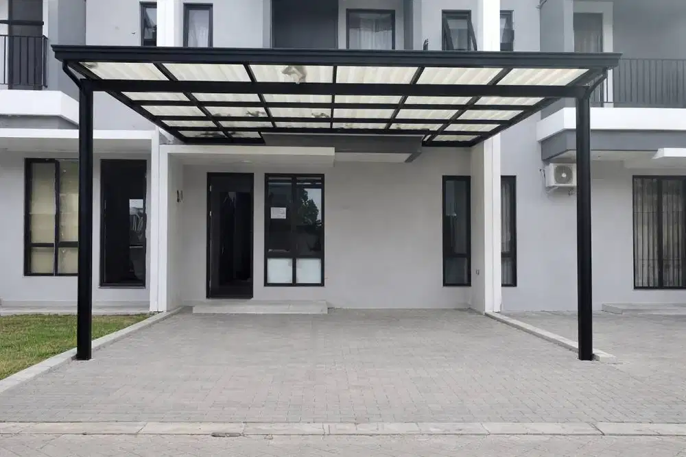 kanopi carport atap aldeorn dengan talang murah dan bergaransi