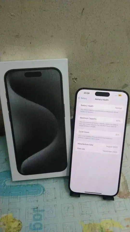 iphone 15 pro max 256gb ibox lengkap ori mulus