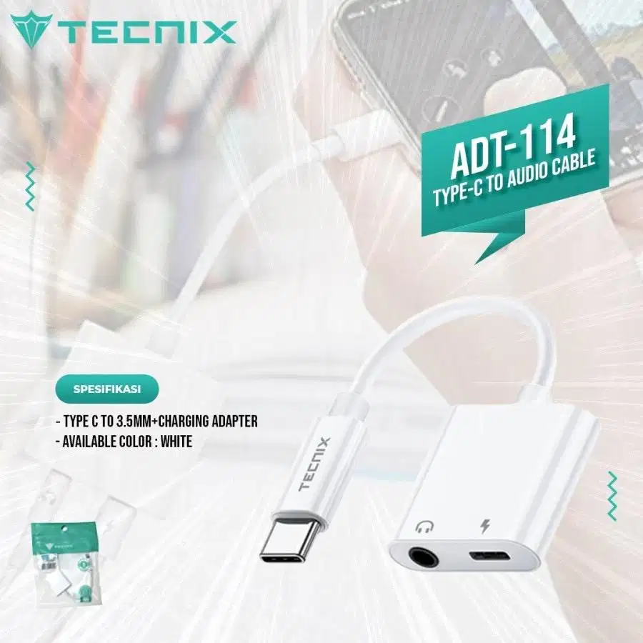 adapter type c to aux